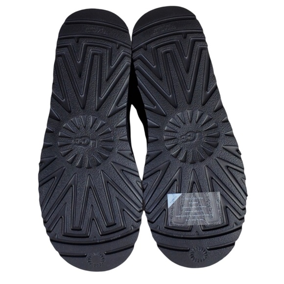 UGG Mini Bailey Bow Water Resistant Suede Fur Winter Ankle Boots Black - Picture 11 of 12